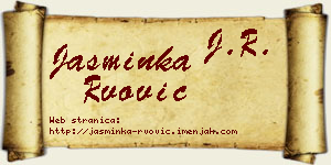 Jasminka Rvović vizit kartica